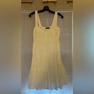 GAP White Crochet Knit Top Dress